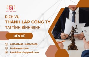 dịch vụ thành lập công ty tại tỉnh Bình Định